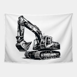 Excavator Tapestry