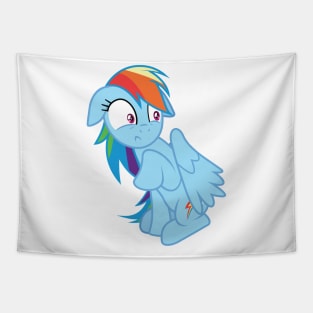 Scared Rainbow Dash Tapestry