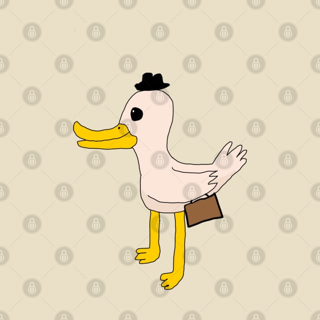 A duck with a Brief Case by Usagicollection