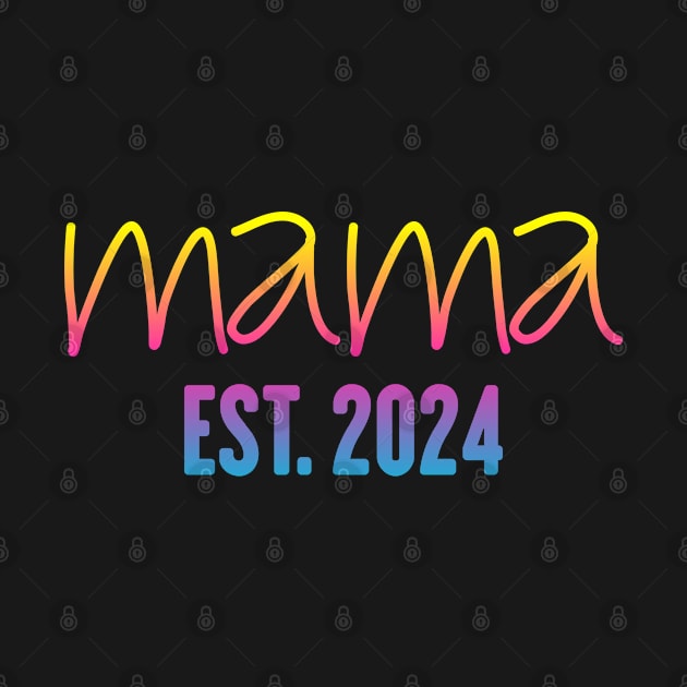Mama Est 2024 shirt, Promoted to Mommy Mother's Day 2024 by powerdesign01