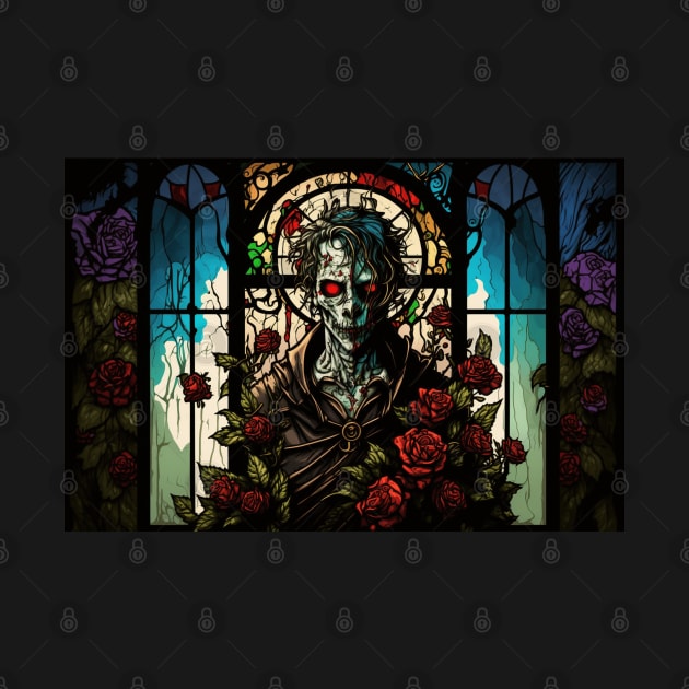 Stained Glass Undead Priest by Nightarcade