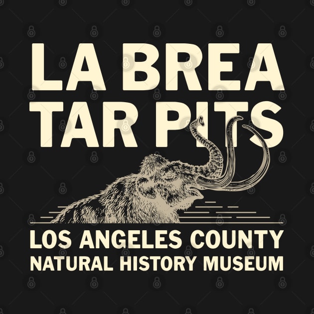 La Brea Tar Pits 1 by © Buck Tee Originals by Buck Tee