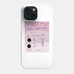 Kids Not Surprised Stick Figure Phone Case