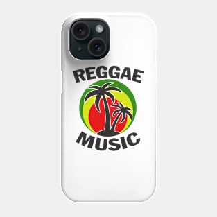 Reggae Music, Retro Sunset Phone Case