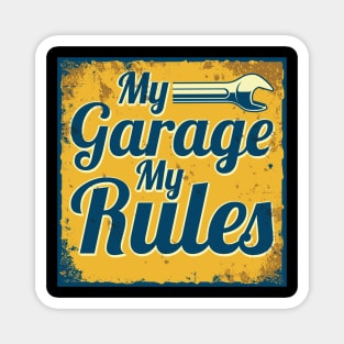 My Garage my Rules Diesel Mechanic Quote  Mechanic Magnet