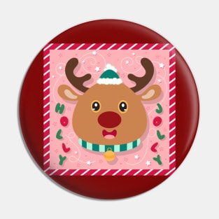 Tweely Deer  Reindeer. logo design Pin