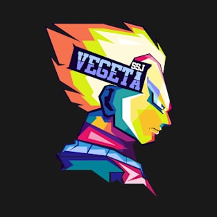 Vegeta Wpap Pop Art T-Shirt