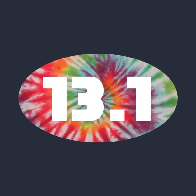 13.1 Miles Half Marathon Tie Dye by PodDesignShop