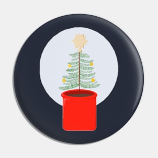 Cute little Christmas tree in a pot Pin