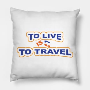 Travel t-shirt design Pillow