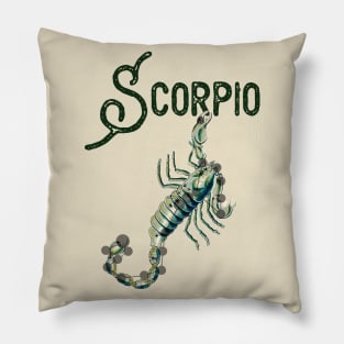 Scorpio ))(( Astrological Sign Zodiac Constellation Design Pillow