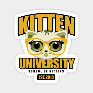 Kitten University - Yellow Magnet