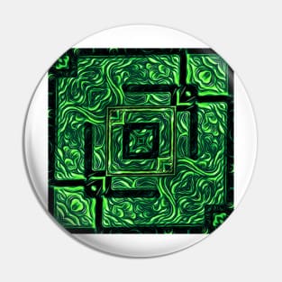 aurora northern lights inspired square format design as puzzle maze Pin