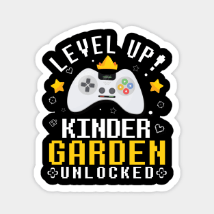 Gamer Fans Students Level Up Kindergarten Unlocked First Day Of School Magnet