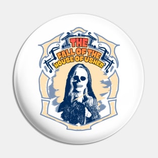 The Fall of the House of Usher Carla Gugino skull mask Pin