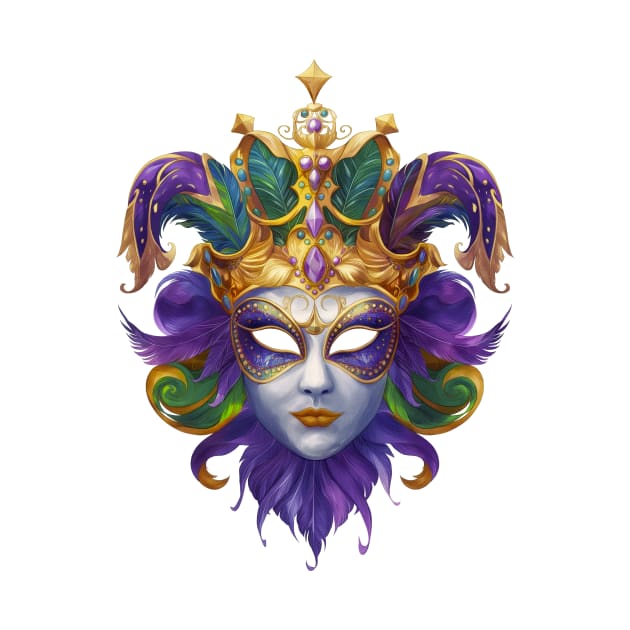 Mardi Gras Carnival Masquerade Mask by Wintrly