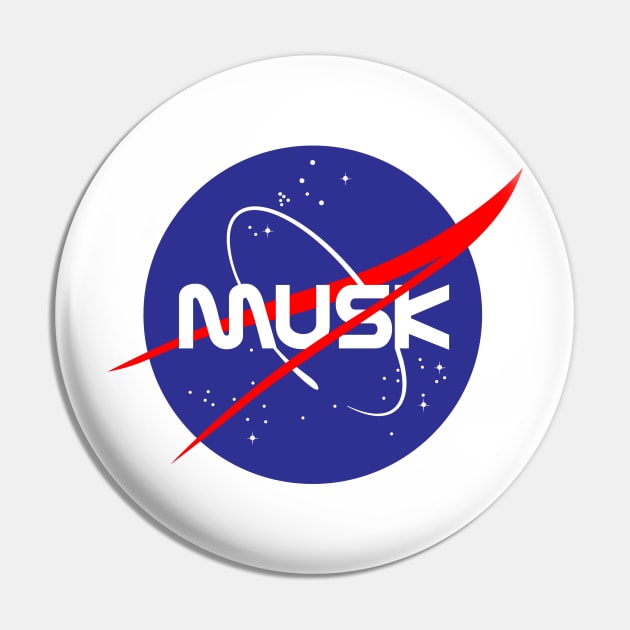 Musk NASA Space Logo Pin by Sofiia Golovina