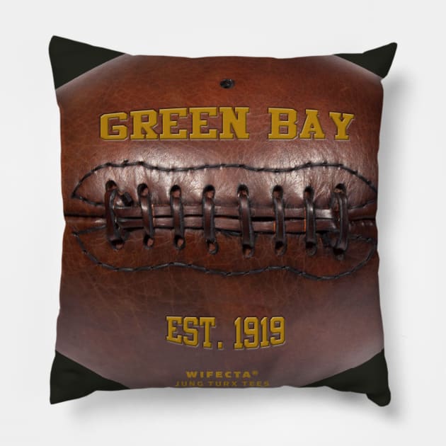 Vintage Football Pillow by wifecta