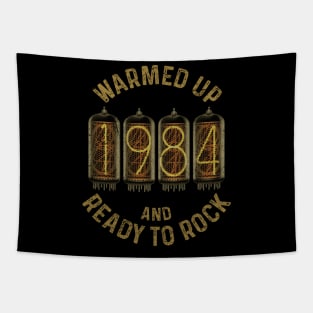 Vintage 1984 Rock Birthday Tapestry