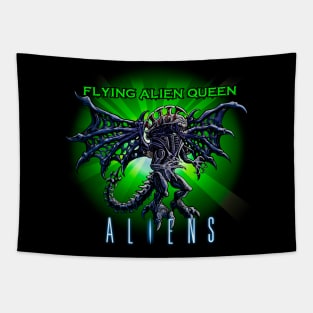 Flying Alien Queen Tapestry