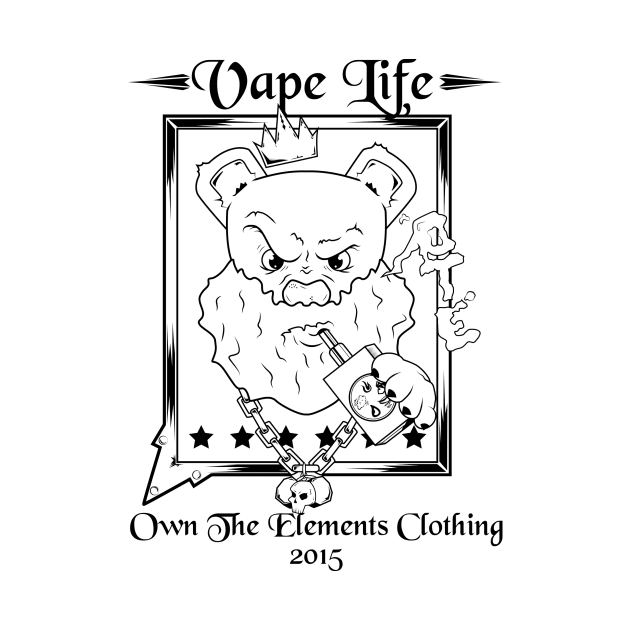 OTE vaping bear by OwnTheElementsClothing