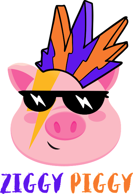 Ziggy Piggy Kids T-Shirt by Unique Treats Designs