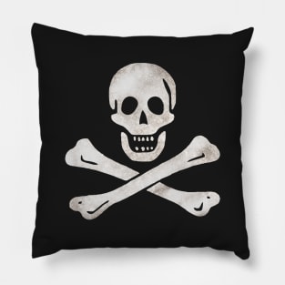 Vintage Pirates crystal skull and cross bones Pillow