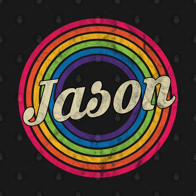 Jason - Retro Rainbow Faded-Style by MaydenArt