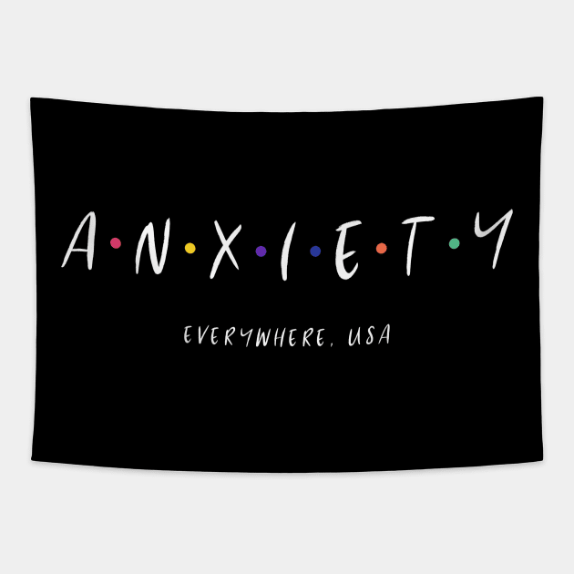 ANXIETY Tapestry by Golden Eagle Design Studio