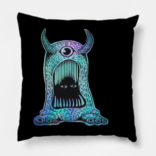 The Devil retro Pillow