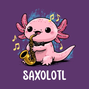 Saxy Axolotl T-Shirt