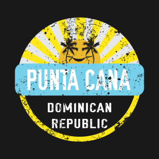 Punta Cana Dominican Republic Beach Vacation Vintage Retro Distressed T-Shirt