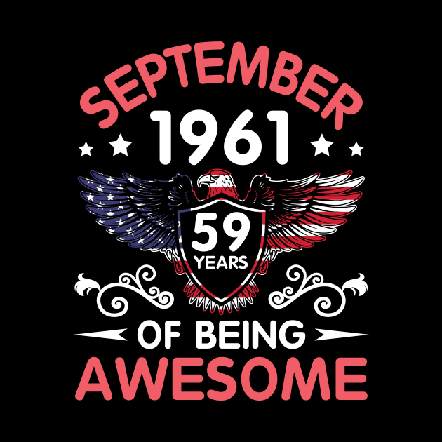 USA Eagle Was Born September 1961 Birthday 59 Years Of Being Awesome by Cowan79