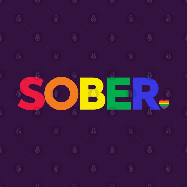 Sober With Small Rainbow Heart by SOS@ddicted