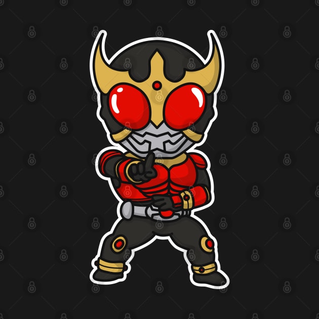 Kamen Rider Kuuga Mighty Form Chibi Style Kawaii by The Toku Verse