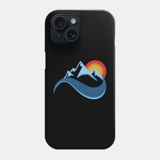 mountain waves Phone Case