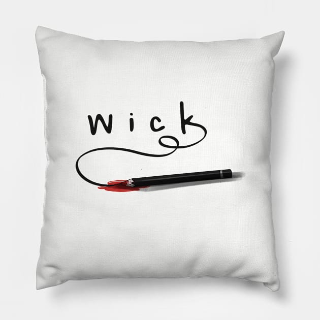 Wick Pencil Pillow by stephen0c