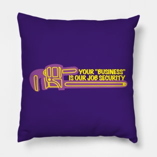 Plumbing Humor, Funny Construction TShirt, Bathroom Joke Pillow