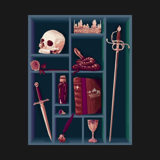 Shakespeare's Curio Cabinet by mamashark17