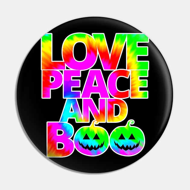 Love, Peace, And Boo Pin by M.Y