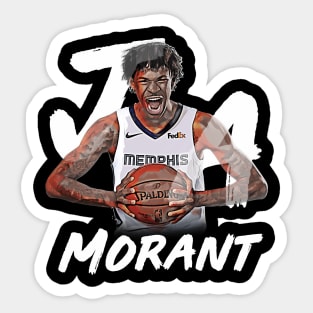 Ja Morant - NBA Cartoon Style Sticker by repurteam