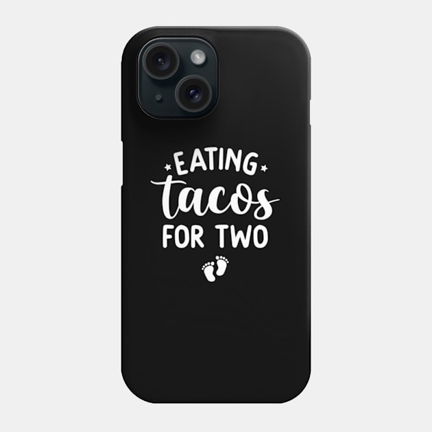 Eating Tacos For Two Pregnancy Announcet New Mom Phone Case by Sink-Lux