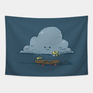 Thunder Cloud Skater Tapestry