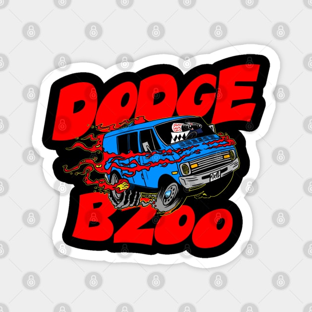 B200 Dodge Van by Crazy Tate Magnet by TaterSkinz