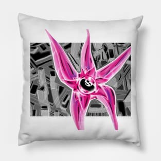 squid in pan dimensional art Pillow