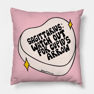 Sagittarius Conversation Heart Pillow