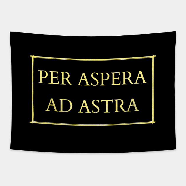 Per aspera ad astra Tapestry by Kuchinska design