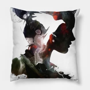 Bird Woman Pillow