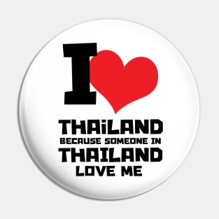 I Love Thailand Pin