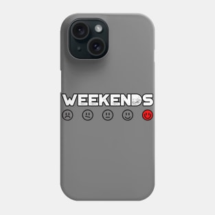 WEEKENDS SMILEY EMOJI ICONS Phone Case